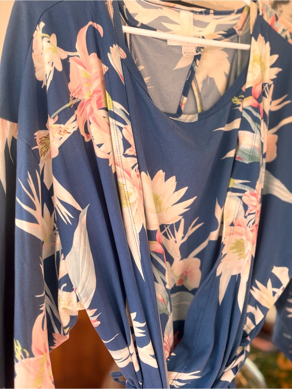 Flora by Flora Nikrooz Phoebe Wrap Robe, Kimono style with matching top - Picture 4 of 11